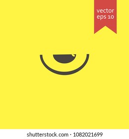 fruit slice. fruit slice icon. sign design. yellow background.