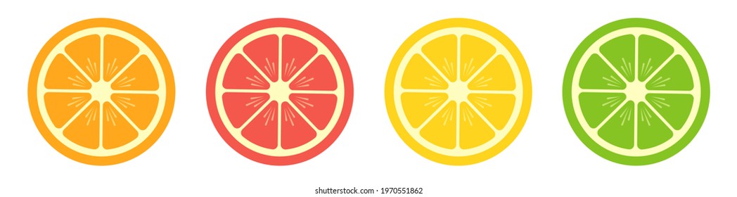 オレンジ レモン 輪切り のイラスト素材 画像 ベクター画像 Shutterstock