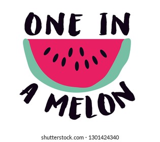Fruit slogan print