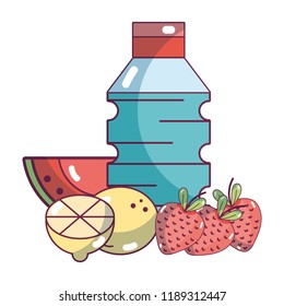 Fruit smoothie cartoon