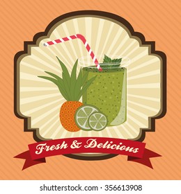 fruit smoothie design, vector illustration eps10 graphic 
