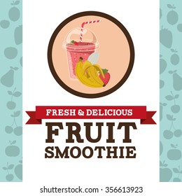 fruit smoothie design, vector illustration eps10 graphic 