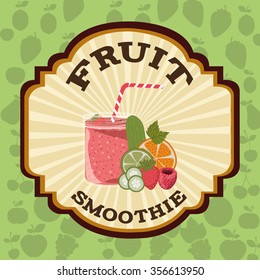 fruit smoothie design, vector illustration eps10 graphic 
