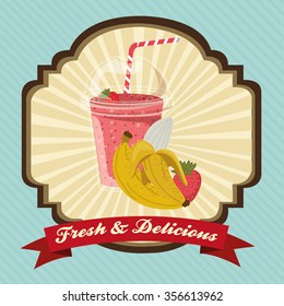 fruit smoothie design, vector illustration eps10 graphic 