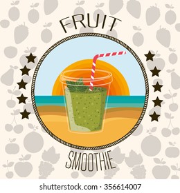 fruit smoothie design, vector illustration eps10 graphic 