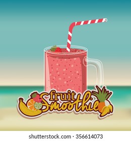 fruit smoothie design, vector illustration eps10 graphic 