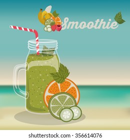fruit smoothie design, vector illustration eps10 graphic 