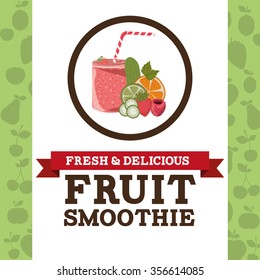 fruit smoothie design, vector illustration eps10 graphic 