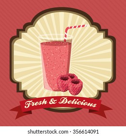 fruit smoothie design, vector illustration eps10 graphic 