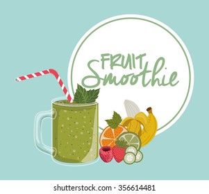 fruit smoothie design, vector illustration eps10 graphic 