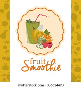 fruit smoothie design, vector illustration eps10 graphic 