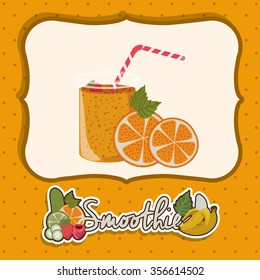fruit smoothie design, vector illustration eps10 graphic 