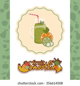 fruit smoothie design, vector illustration eps10 graphic 