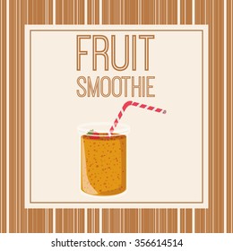 fruit smoothie design, vector illustration eps10 graphic 