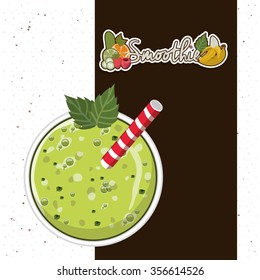 fruit smoothie design, vector illustration eps10 graphic 
