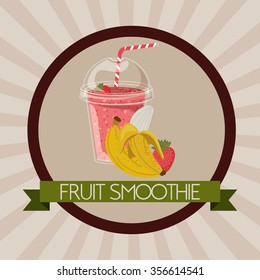 fruit smoothie design, vector illustration eps10 graphic 