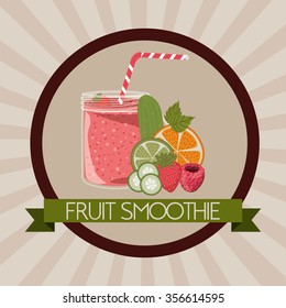 fruit smoothie design, vector illustration eps10 graphic 
