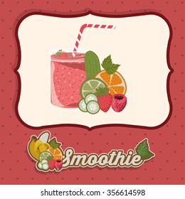 fruit smoothie design, vector illustration eps10 graphic 