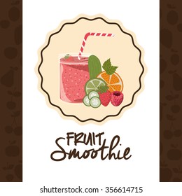 fruit smoothie design, vector illustration eps10 graphic 