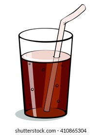 Fruit smoothie. Menu element for cafe or restaurant with energetic fresh drink . Fresh juice for healthy life. Organic juice, shake; mixed drink; cola; soda, recipe