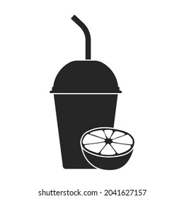 Fruit smoothie vector icon.Black vector icon isolated on white background fruit smoothie.