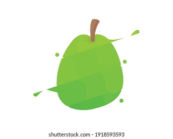 Fruit Splash Guava Flat Design