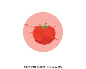 Fruit Splash Tomato Circle Icon