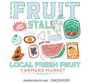 Fruit stall. Sweet watermelon t shirt artwork. Fresh watermelon fruit print. Eat more fruit. Watermelon fruit club print design. Tropical sweetness artwork.