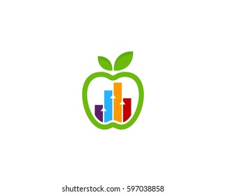 Fruit Stats Logo Design Element