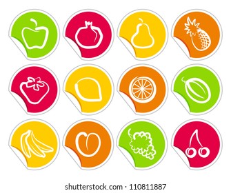 Fruit stickers