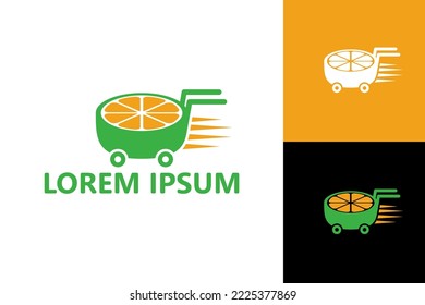 Fruit store logo template design vector