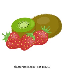 fruit: strawberry kiwi