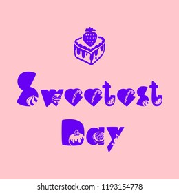 Fruit sweetest day logo. Simple illustration of fruit sweetest day vector logo for web design