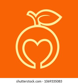 fruit symbol. juice icon. fresh logo. vector eps 10.