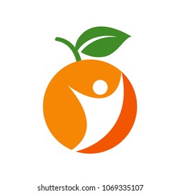 fruit symbol. juice icon. fresh logo. vector eps 10.
