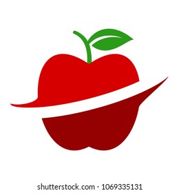 fruit symbol. juice icon. fresh logo. vector eps 10.