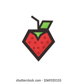 fruit symbol. juice icon. fresh logo. vector eps 10.