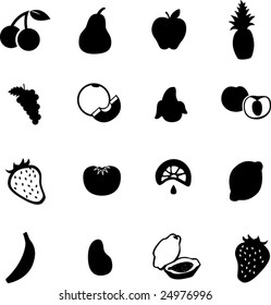 fruit symbol set