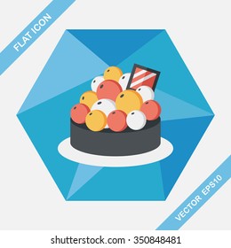fruit tart flat icon with long shadow,eps10