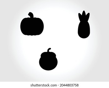 Fruit thin line icon set. Food collection of simple outline signs. Berry symbol in linear style. strawberry, orange, kiwi black contour flat icons design. Isolated on white concept vector Illustration