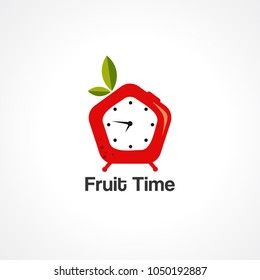fruit time logo vector, icon, element for business