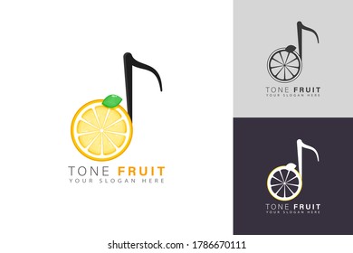 Fruit tone logo design vector set