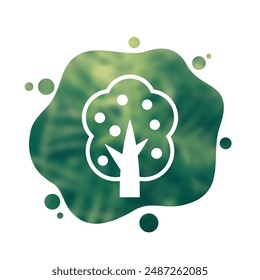 fruit tree, gardening vector icon