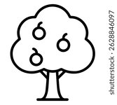 Fruit tree icon on white background vector
Vector icon plants and flowers