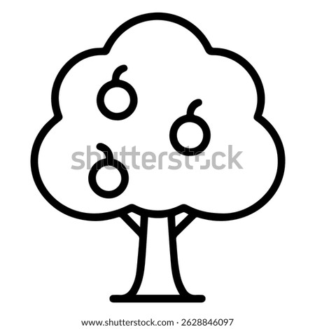 Fruit tree icon on white background vector
Vector icon plants and flowers
