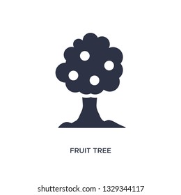 fruit tree icon. Simple element illustration from ecology concept. fruit tree editable symbol design on white background. Can be use for web and mobile.