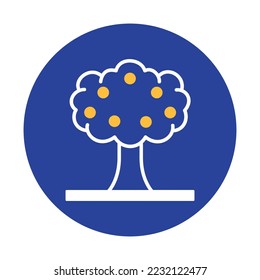 Fruit tree Vector Icon fully editable
