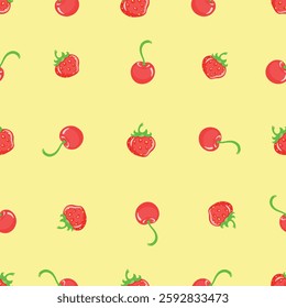 Fruit and vanilla ice cream will give you double pleasure, dessert, confectioner, sugar, vector, illustration, isolated, background, art, food, jam, waffle cone
