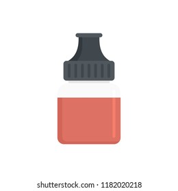 Fruit vape liquid icon. Flat illustration of fruit vape liquid vector icon for web design