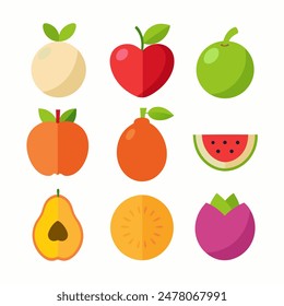 Fruit Vector Art, Fresh and Colorful Designs